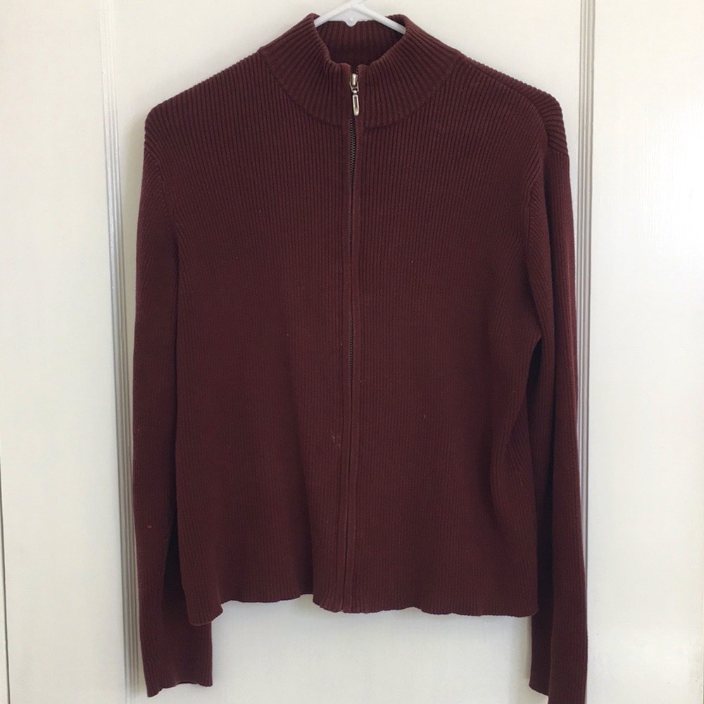 Boston Proper Zip Up Sweatshirt